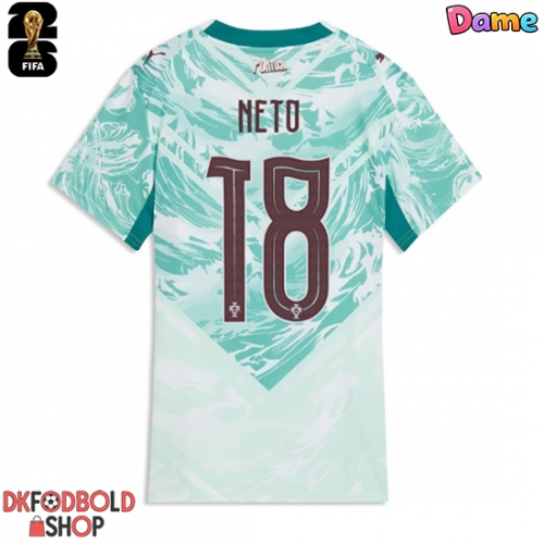 Portugal Pedro Neto #18 Udebanetrøje Dame VM 2026 Kort ærmer